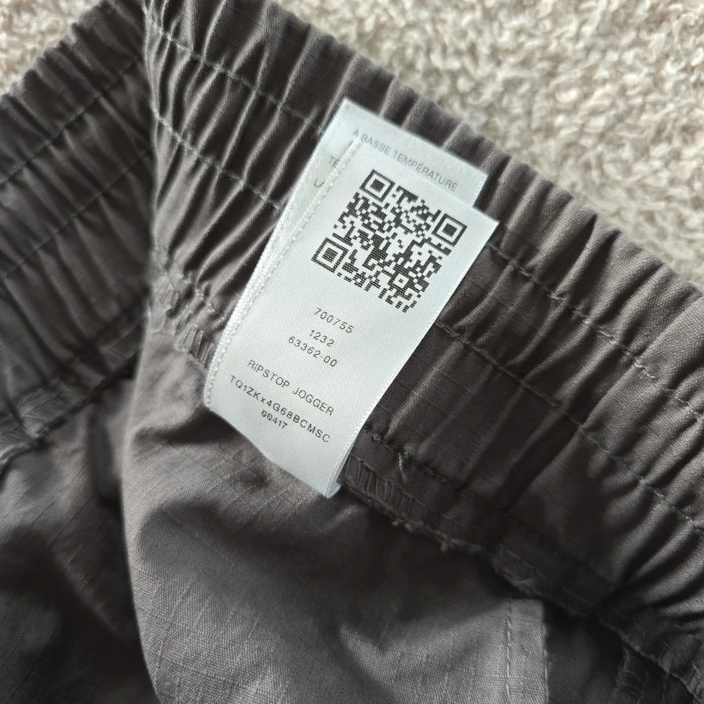 True Religion Ripstop Jogger Granite Grey Cargo Pockets Men's Pants Size XL NWT